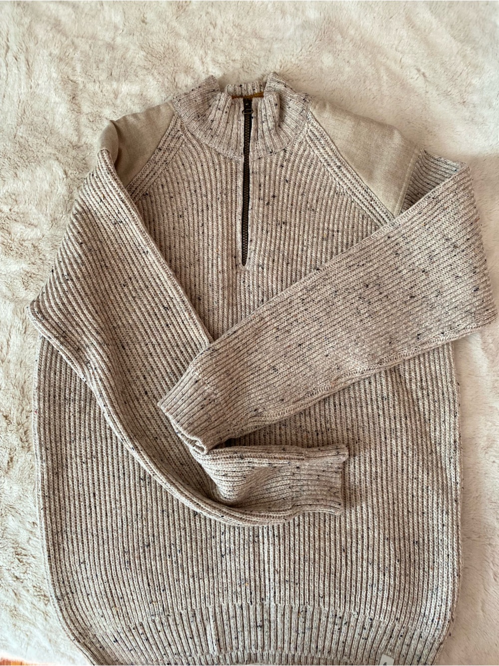 Peregrine men’s Foxton quarter zip jumper/ sweater